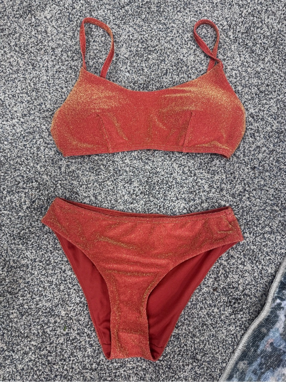 Marks & Spencer Rust Red Shimmer Bikini Set